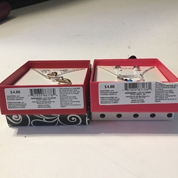 Bundle Sale 3 for $15 | New Walmart Necklace Earring Set x 2 - Picture 9 of 13